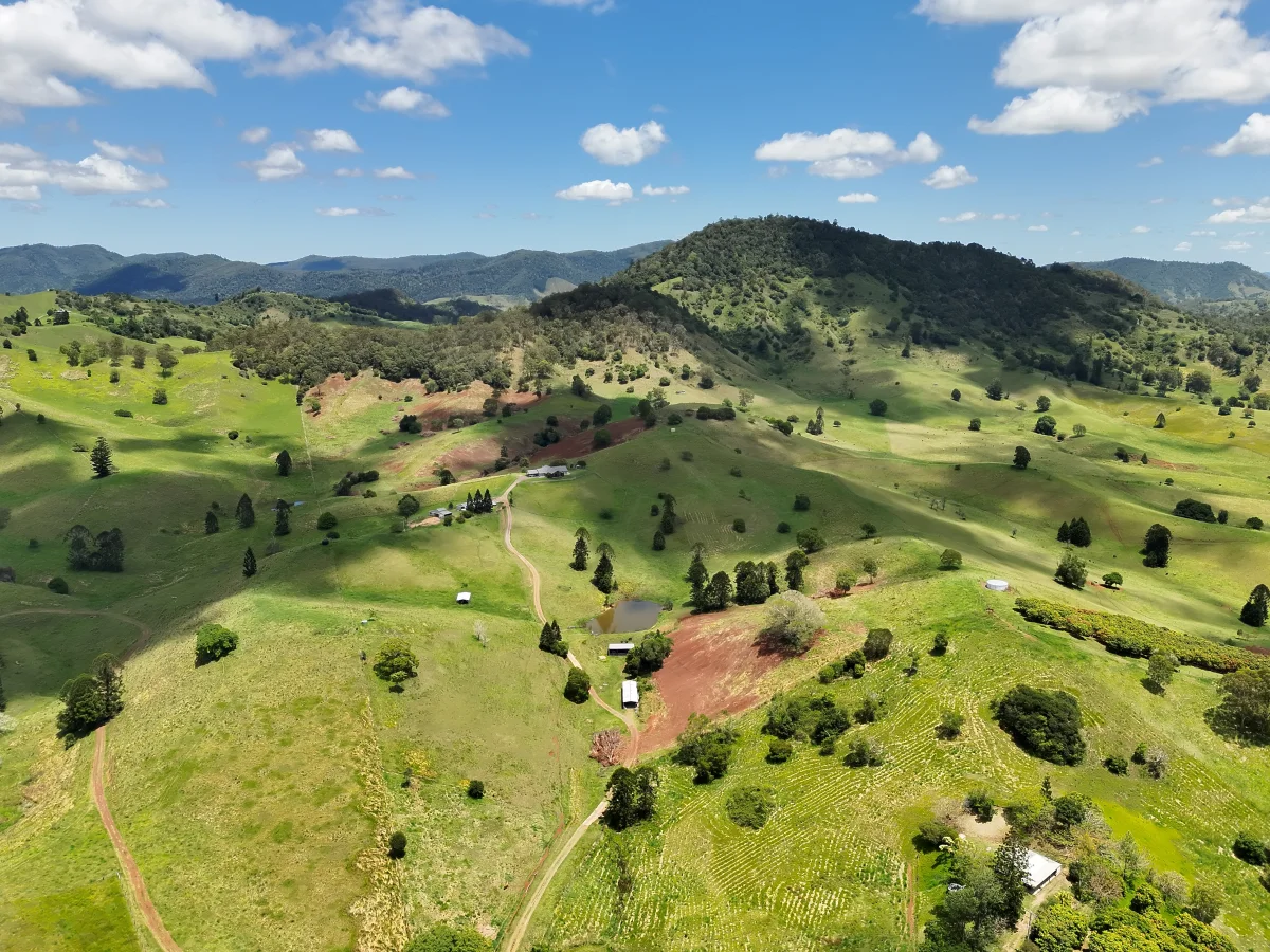 Queensland farmland from above